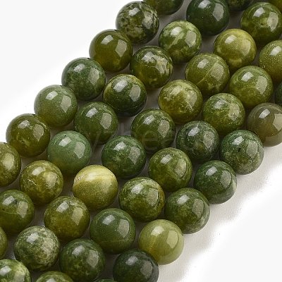 Natural Canada Jade Beads Strands G-NH0029-02A-1