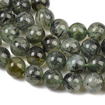 Natural Prehnite Beads Strands G-P322-48-12mm-1