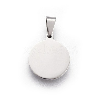 Tarnish Resistant 304 Stainless Steel Stamping Blank Tag Pendants X-STAS-L220-03A-1
