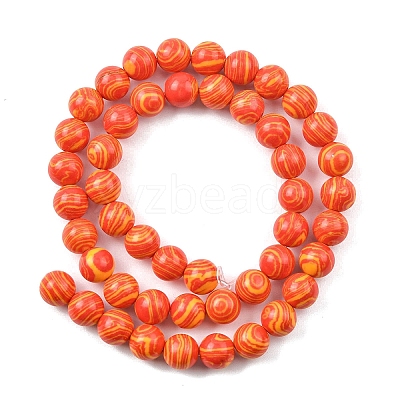 1 Strand Synthetic Malachite Dyed Beads Strands G-YW0002-64H-1