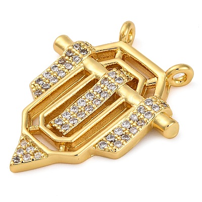 Brass Micro Pave Cubic Zirconia Pendants KK-K339-10B-01-1