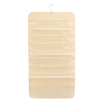 Transparent PVC Double Face Non-Woven Fabrics Jewelry Hanging Display Rolls with Hook ODIS-WH0017-095B-1