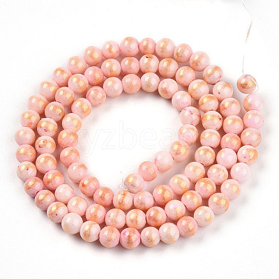 Natural Mashan Jade Beads Strands G-A255-A01-04B-1