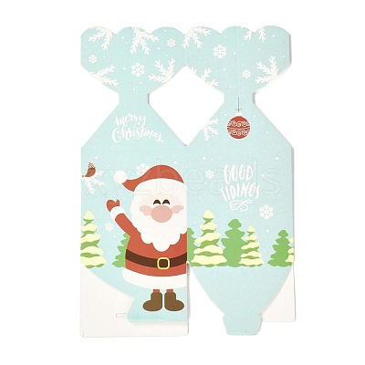 Christmas Theme Paper Fold Gift Boxes CON-G012-03D-1