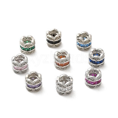 Sakura Cherry Blossom Flower European Beads KK-K349-10P-1