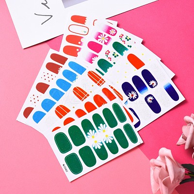 Full-Cover Wraps Nail Polish Stickers MRMJ-R086-MLE04-M-1