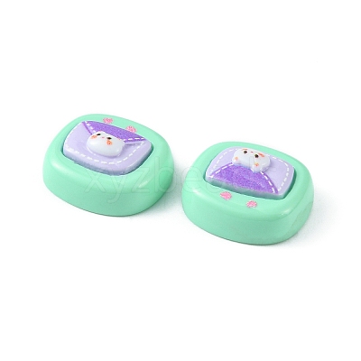 Opaque Cute Cartoon Resin Cabochons LS-CRES-O006-06G-1