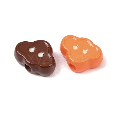 Opaque Acrylic Beads OACR-H057-04-1