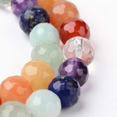 Natural Mixed Stone Beads Strands G-J376-24-8mm-1