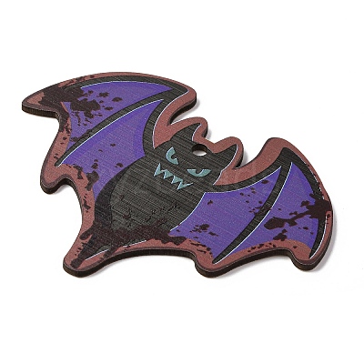 Halloween Printed Wooden Big Pendants WOOD-I016-01K-1