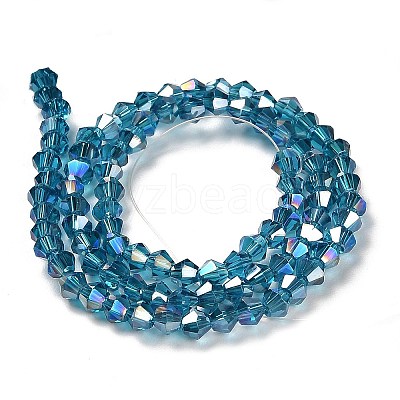 Transparent Electroplate Glass Beads Strands LS-EGLA-A039-T2mm-B01-1
