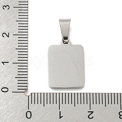 304 Stainless Steel Pave Natural White Shell Pendants STAS-S130-03P-E-1