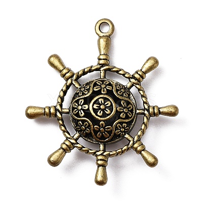 Tibetan Style Alloy Pendants FIND-WH0050-52AB-1