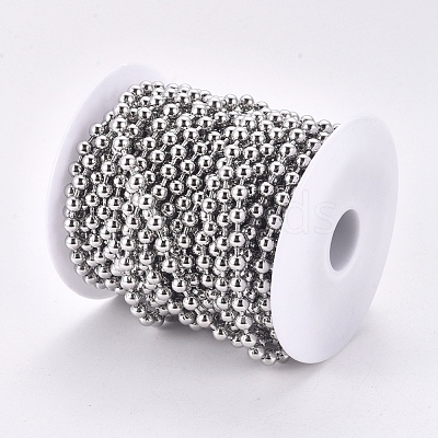 304 Stainless Steel Ball Chains CHS-F009-01G-P-1