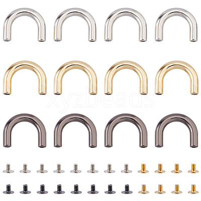 12 Sets 3 Colors Alloy Decorative Buckles FIND-HS0002-29-1