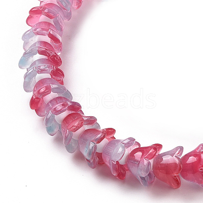 Transparent Glass Beads Strands LAMP-H061-01B-03-1
