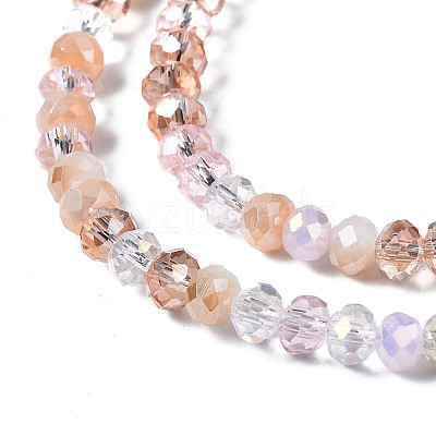 Electroplate Glass Beads Strands X-EGLA-T020-12E-1
