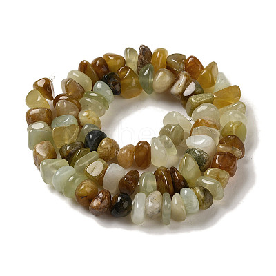 Natural Xiuyan Jade Beads Strands G-B078-G04-01-1