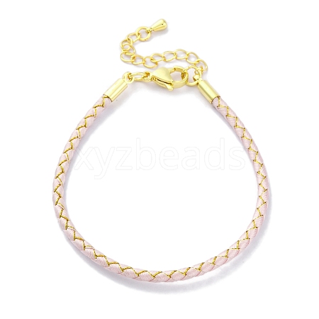 Polyester Cord Braided Bracelet Makings MAK-Z003-01G-23-1