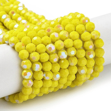 Opaque Glass Beads Strands EGLA-A035-P4mm-L04-1