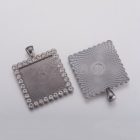 Alloy Pendant Cabochon Settings X1-ALRI-TAC0001-05A-B-1
