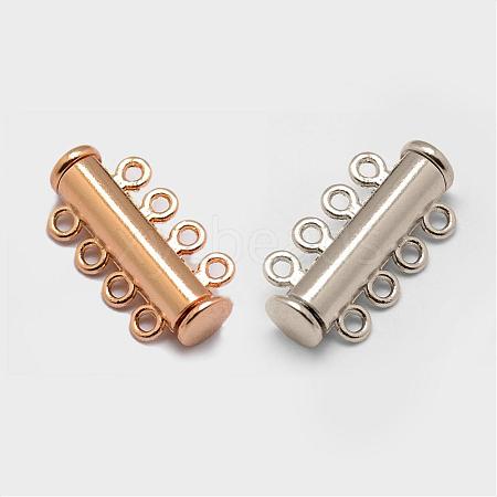 Alloy Magnetic Slide Lock Clasps PALLOY-P103-03-1