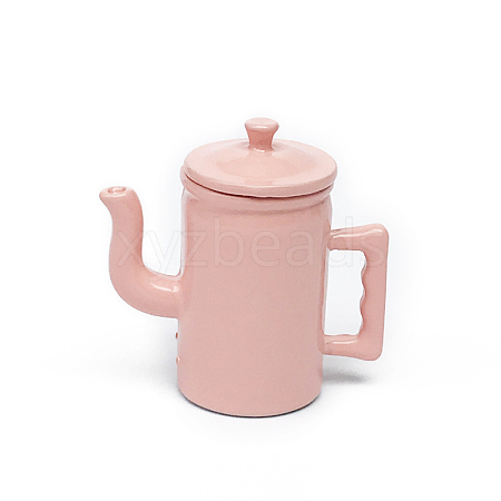 Alloy Miniature Teapot Ornaments BOTT-PW0001-167B-1
