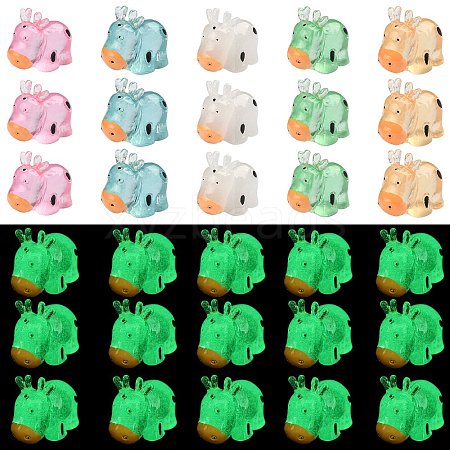 30Pcs 5 Colors Luminous Resin Home Display Decorations RESI-SZ0003-23-1