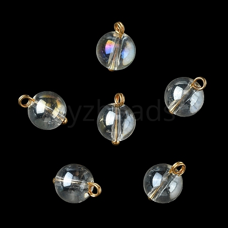 Alloy Glass Pendants GLAA-P080-03G-09-1