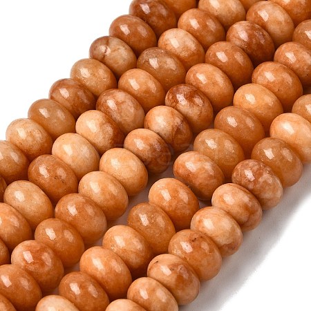 Dyed Natural White Jade Beads Strands G-G107-A34-01-1