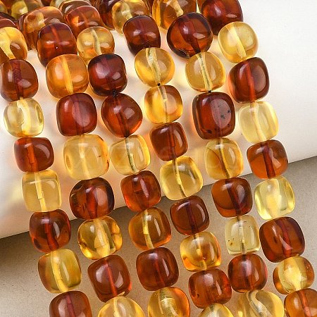 Two Tone Natural Amber Beads Strands G-K426-A03-06-1