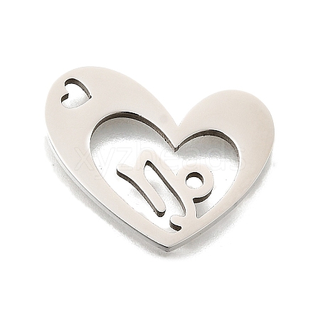 201 Stainless Steel Pendants STAS-A116-01P-10-1