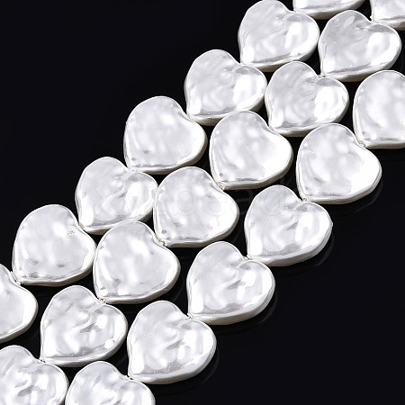 ABS Plastic Imitation Pearl Beads Strands X-KY-N015-09-B01-1