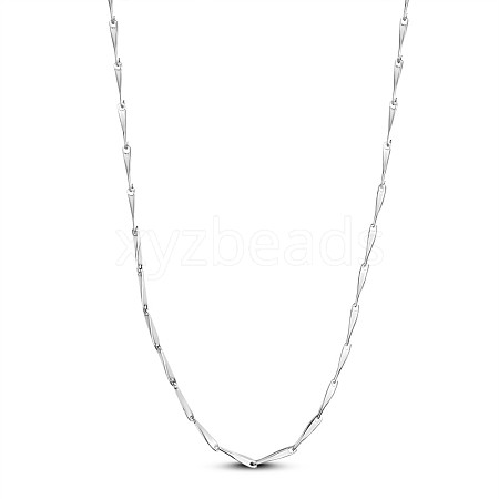 SHEGRACE Rhodium Plated 925 Sterling Silver Link Chain Necklaces JN986A-1