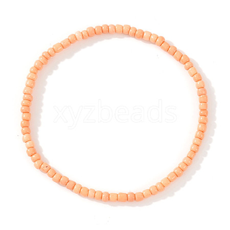 Glass Seed Beads Stretch Bracelets ZE8223-21-1