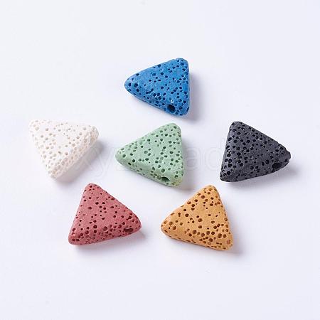 Natural Lava Rock Beads G-P316-H-1
