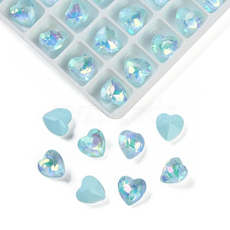 Pointed Back Glass Rhinestone Cabochons GGLA-S003-02B-1
