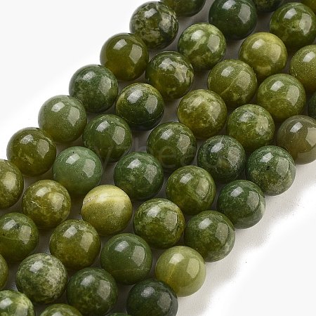 Natural Canada Jade Beads Strands G-NH0029-02A-1
