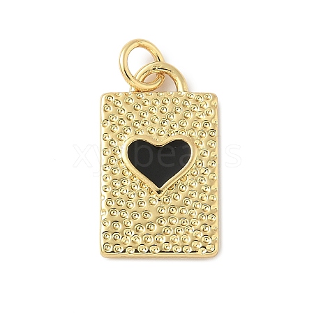 Brass Enamel Pendants KK-C110-37G-03-1