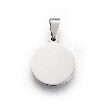 Tarnish Resistant 304 Stainless Steel Stamping Blank Tag Pendants X-STAS-L220-03A-1
