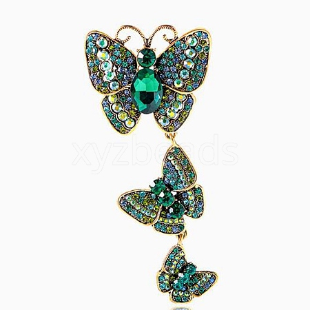 Alloy Rhinestone Lapel Pin Brooches JEWB-B042-03A-1