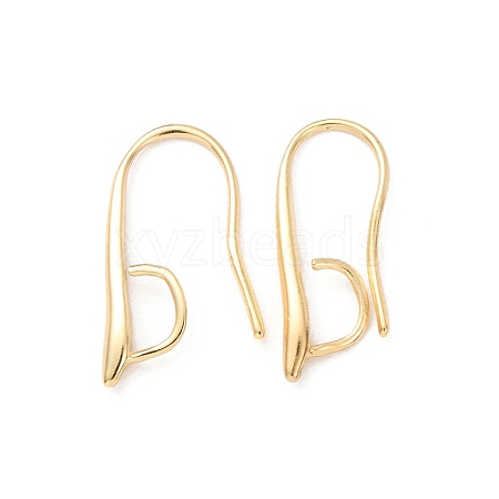 Brass Earring Hooks KK-H502-11G-01-1