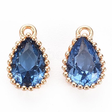 Brass Inlaid Cubic Zirconia Charms KK-S356-771D-1