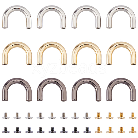 12 Sets 3 Colors Alloy Decorative Buckles FIND-HS0002-29-1