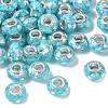 Transparent Resin Rondelle European Beads RESI-S023-09-1
