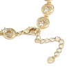 Brass Micro Pave Cubic Zirconia Link Bracelets for Women BJEW-U013-01G-05-3