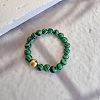 Synthetic Malachite Stretch Rings IE6207-3-1