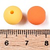 Rubberized Style Imitated Silicone Acrylic Beads MACR-T048-01C-16-3