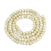 Anti-Tarnish Electroplate Rondelle Glass Beads Strands EGLA-T021-3mm-17-09-2