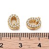 Rack Plating Brass Micro Pave Clear Cubic Zirconia Beads KK-G500-30G-Q-3
